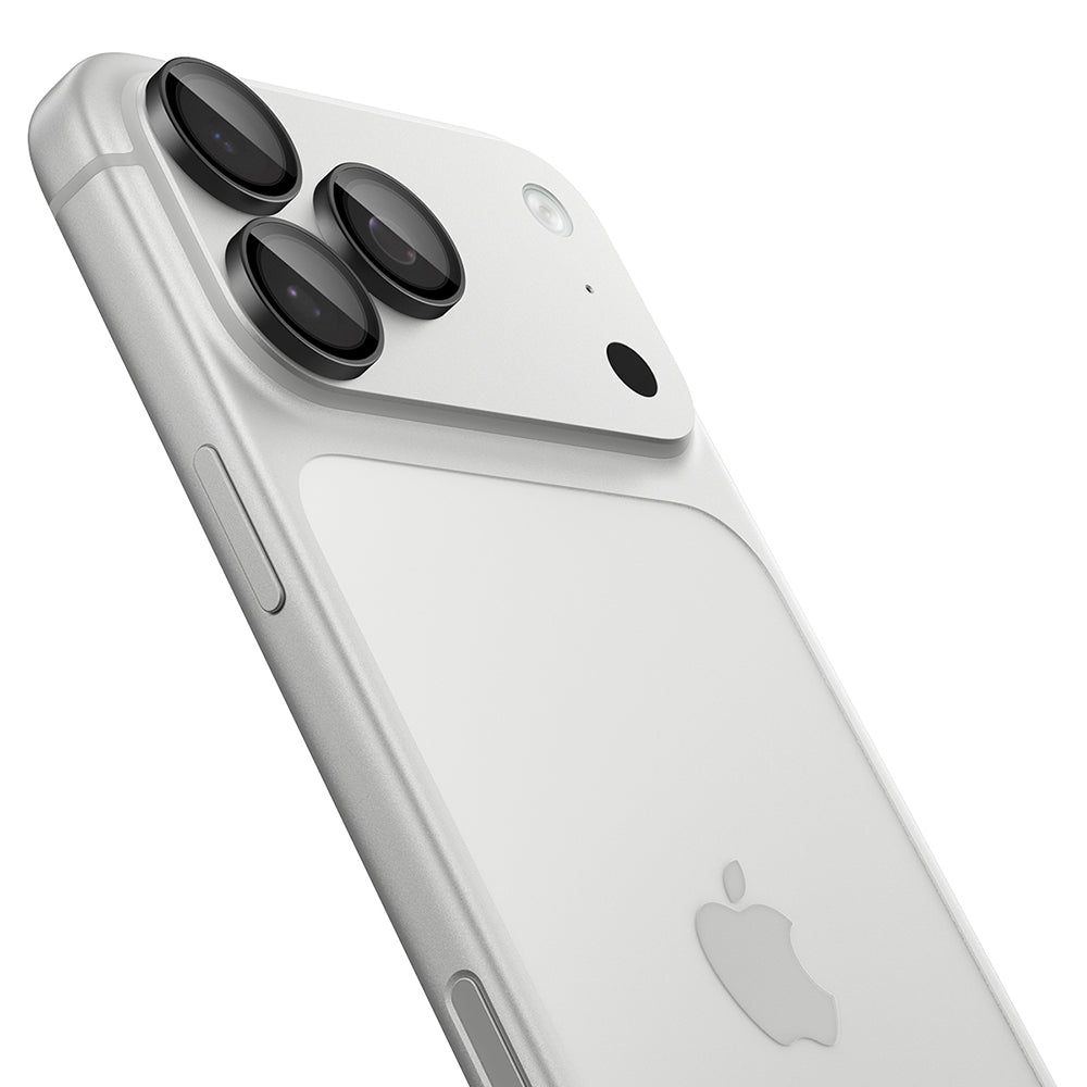 Protector de cámara trasera Spigen GlastR EZ FIT Optik Pro para Apple iPhone 18 Pro / 18 Pro Max, vidrio templado, juego de 2 piezas, gris oscuro AGL12043