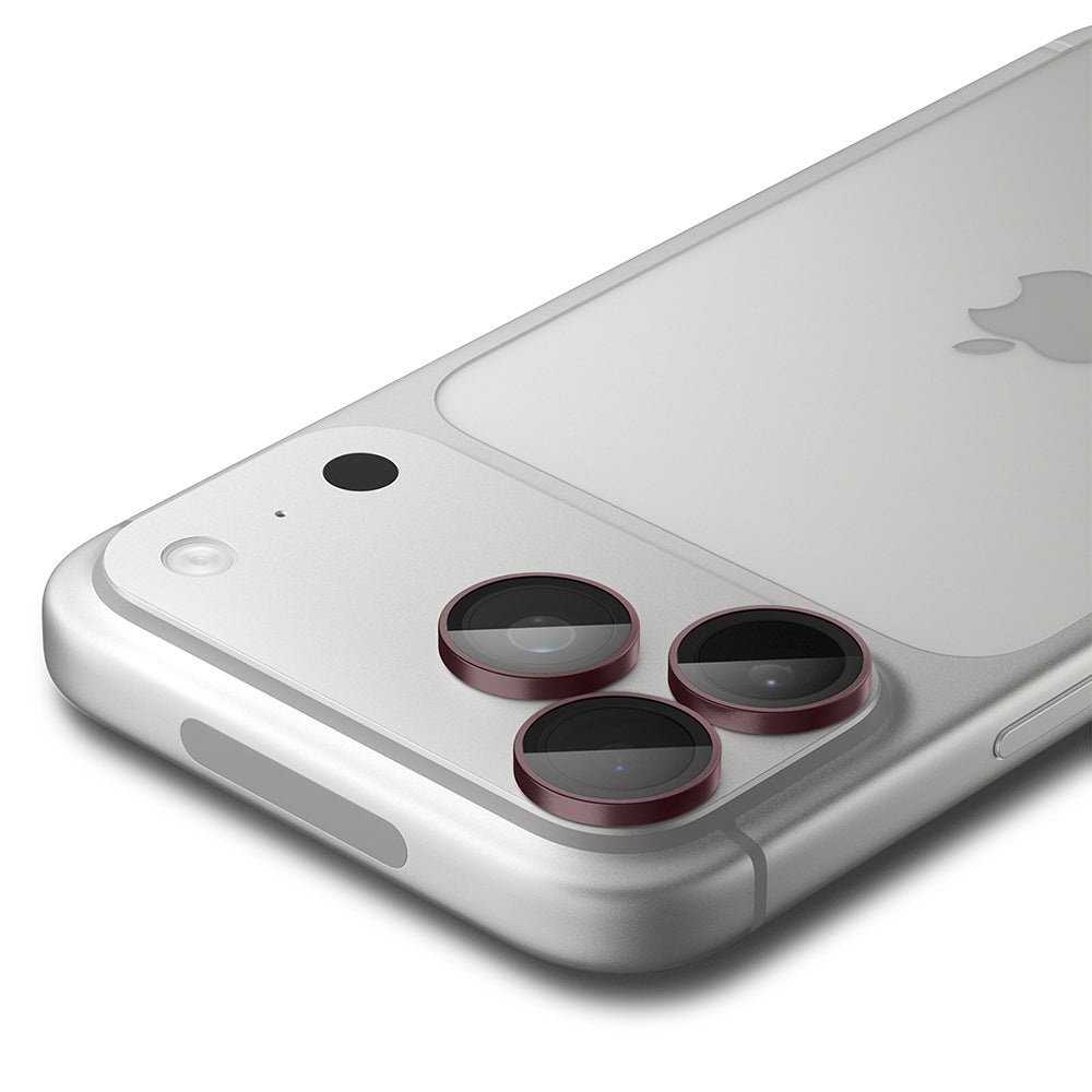 Protector de cámara trasera Spigen GlastR EZ FIT Optik Pro para Apple iPhone 18 Pro / 18 Pro Max, vidrio templado, juego de 2 piezas, burdeos AGL12044
