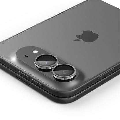 Protector de cámara trasera Spigen GlastR EZ FIT Optik Pro para Apple iPhone Duo, vidrio templado, juego de 2 piezas, gris AGL12012