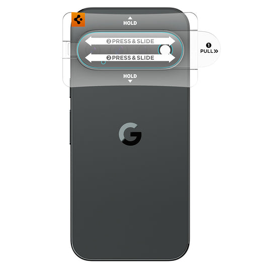 Protector de cámara trasera Spigen GlastR EZ FIT Optik Pro para Google Pixel 11, vidrio templado, juego de 2 piezas, negro AGL11479