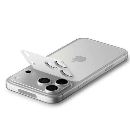 Folie de protección Cámara Trasera Spigen GlastR EZ FIT Optik Pro XL para Apple iPhone 17 Pro, Cristal Templado, Plateado AGL10647