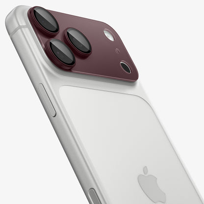 Protector de cámara trasera Spigen GlastR EZ FIT Optik Pro XL para Apple iPhone 18 Pro Max, vidrio templado, burdeos AGL12040