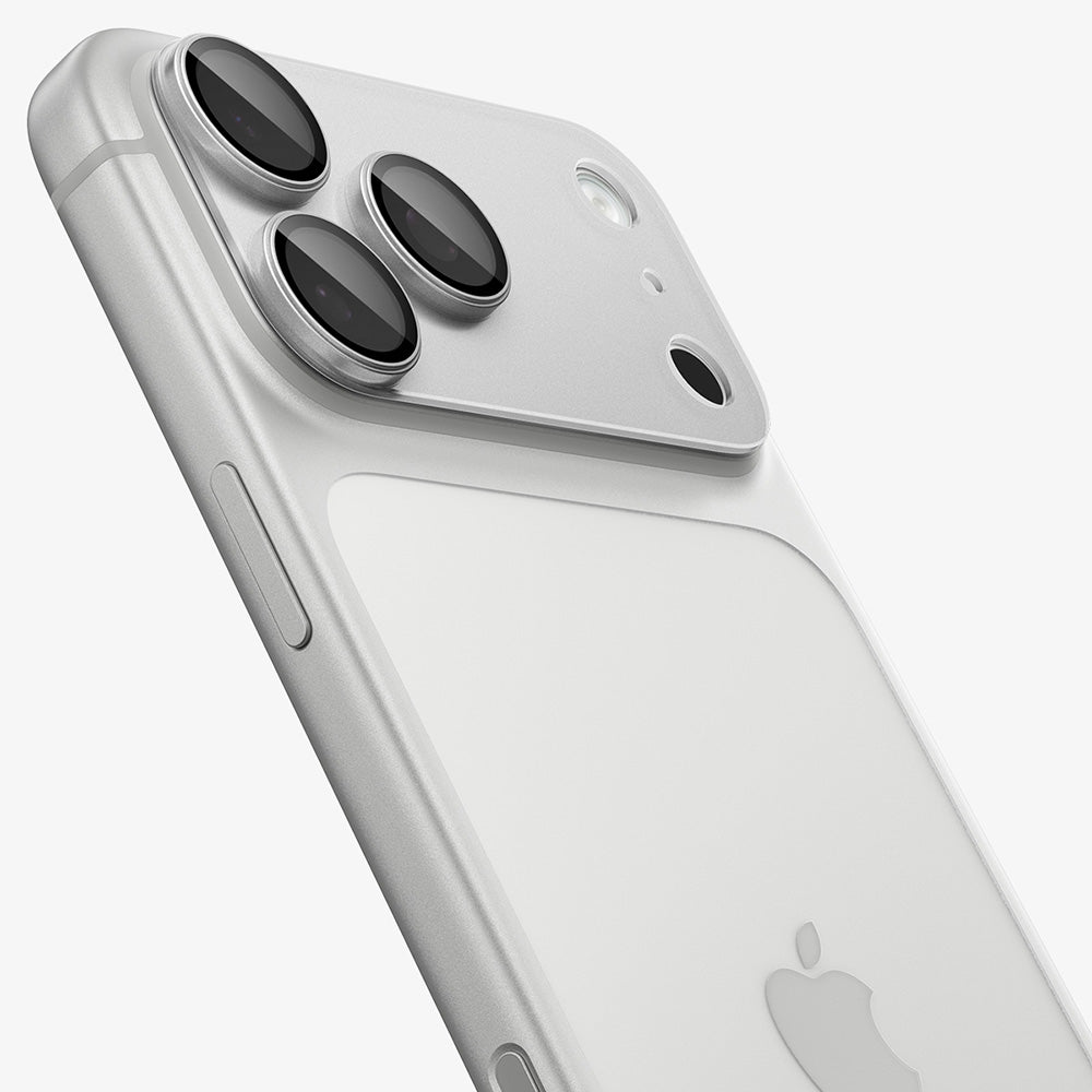 Protector de cámara trasera Spigen GlastR EZ FIT Optik Pro XL para Apple iPhone 18 Pro, vidrio templado, plateado AGL12038