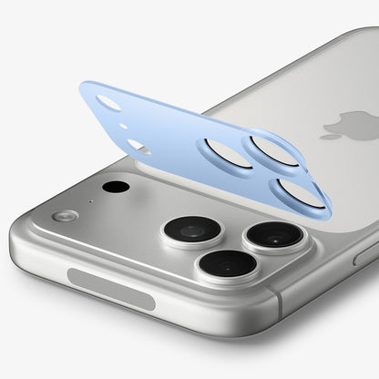 Protector de cámara trasera Spigen GlastR EZ FIT Optik Pro XL para Apple iPhone 18 Pro, vidrio templado, azul AGL12037