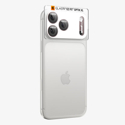 Protector de cámara trasera Spigen GlastR EZ FIT Optik Pro XL para Apple iPhone 18 Pro, vidrio templado, burdeos AGL12036