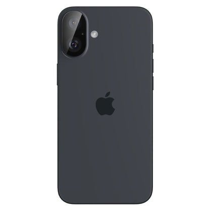 Protector de cámara trasera Spigen GlastR Optik para Apple iPhone 16 Plus / 16, Cristal Templado, Set de 2 piezas, Negro AGL07922
