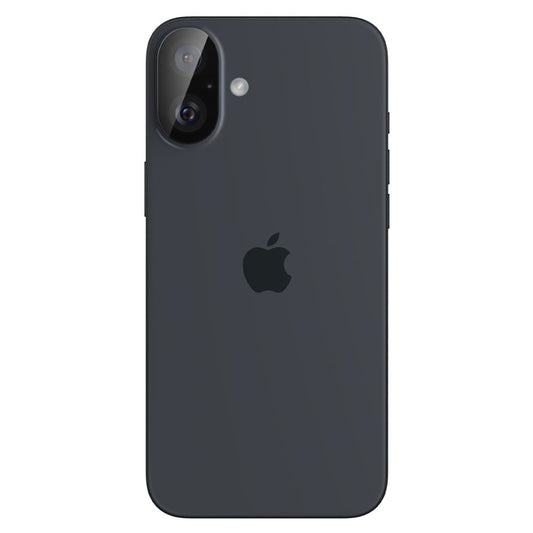 Protector de cámara trasera Spigen GlastR Optik para Apple iPhone 16 Plus / 16, Cristal Templado, Set de 2 piezas, Negro AGL07922