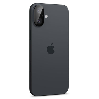 Protector de cámara trasera Spigen GlastR Optik para Apple iPhone 16 Plus / 16, Cristal Templado, Set de 2 piezas, Negro AGL07922