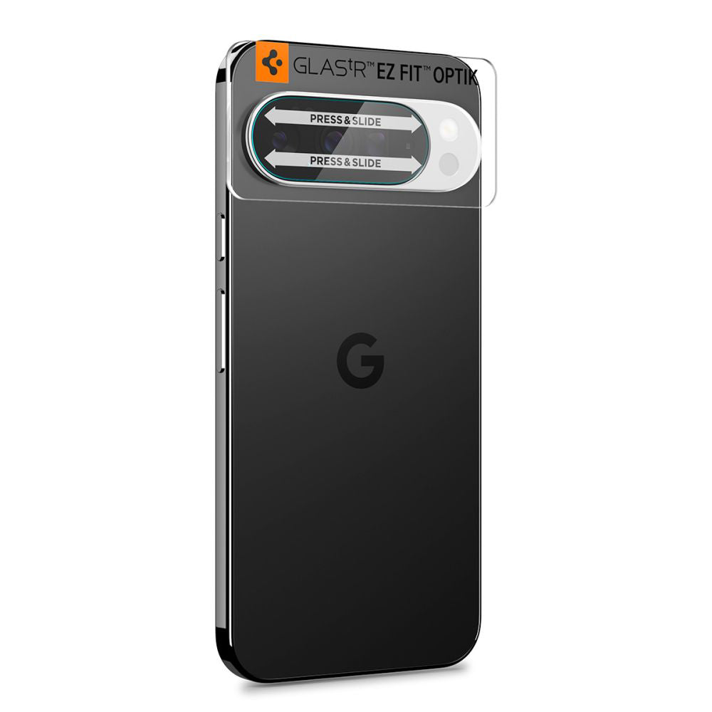 Protector de pantalla para cámara trasera Spigen GlastR Optik para Google Pixel 10 Pro, vidrio templado, juego de 2 piezas, transparente AGL09662