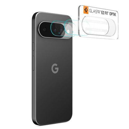 Protector de pantalla para cámara trasera Spigen GlastR Optik para Google Pixel 10, vidrio templado, juego de 2 piezas, transparente AGL09661