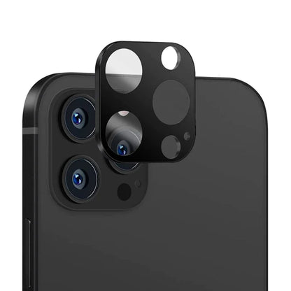 Protector de cámara trasera Techsuit para Apple iPhone 12 Pro Max, vidrio templado, negro
