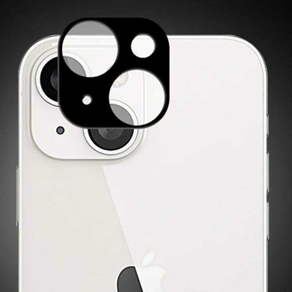 Protector de cámara trasera Techsuit para Apple iPhone 13 mini / 13, vidrio templado, negro