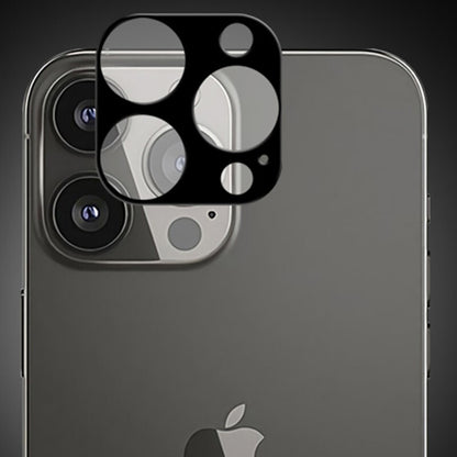 Protector de cámara trasera Techsuit para Apple iPhone 13 Pro Max / 13 Pro, vidrio templado, negro