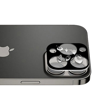Protector de cámara trasera Techsuit para Apple iPhone 13 Pro Max / 13 Pro, vidrio templado, negro