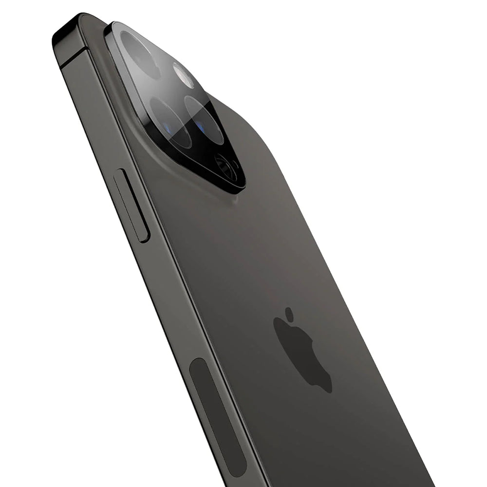 Protector de cámara trasera Techsuit para Apple iPhone 14 Pro Max / 14 Pro, vidrio templado, negro