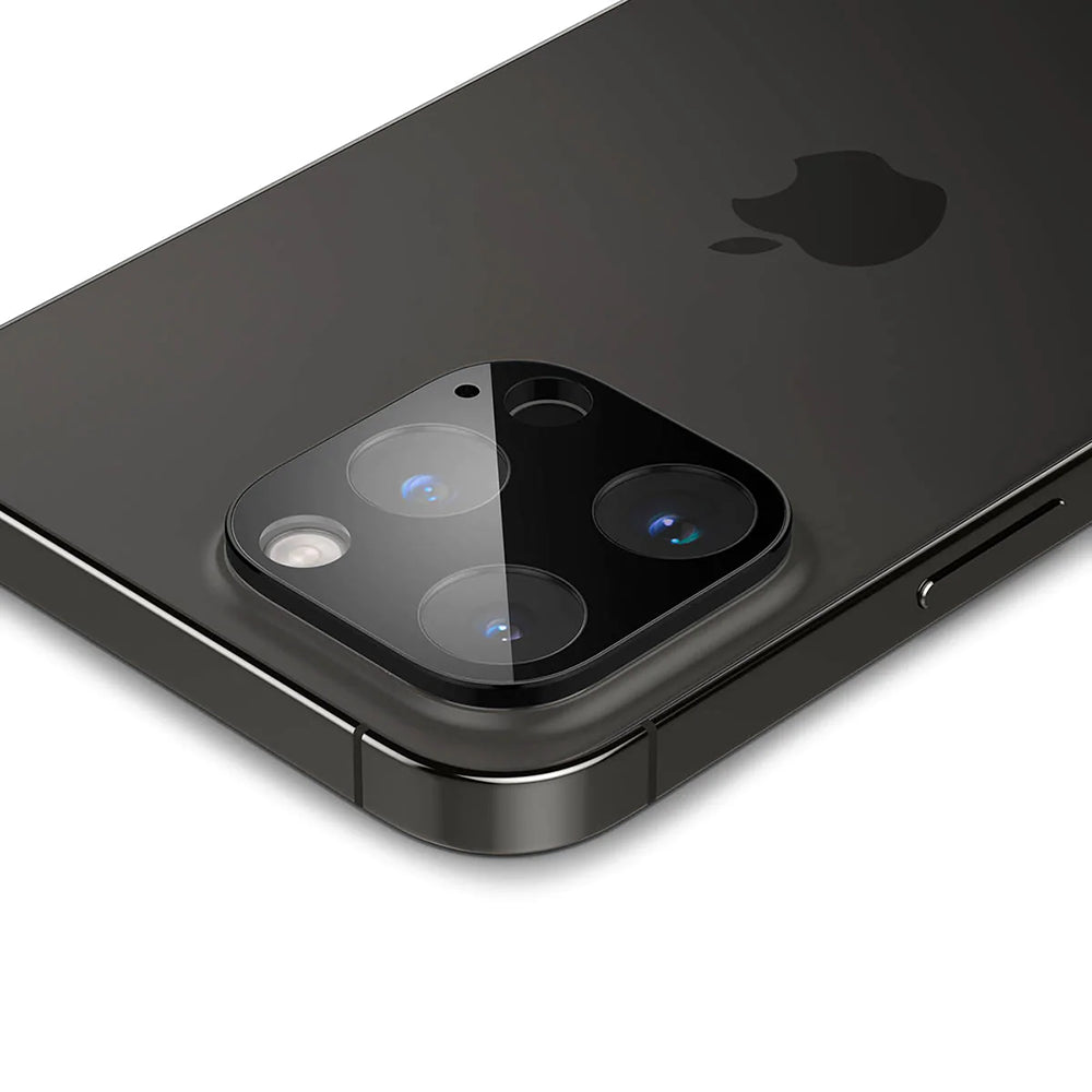 Protector de cámara trasera Techsuit para Apple iPhone 14 Pro Max / 14 Pro, vidrio templado, negro