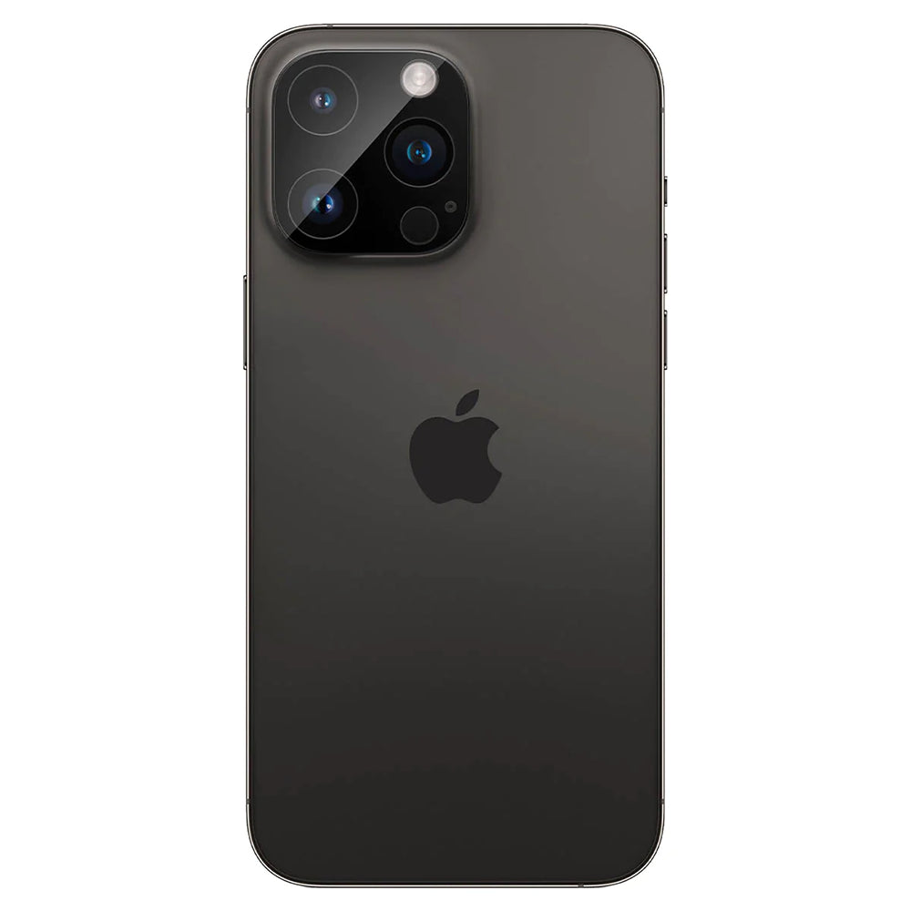 Protector de cámara trasera Techsuit para Apple iPhone 14 Pro Max / 14 Pro, vidrio templado, negro