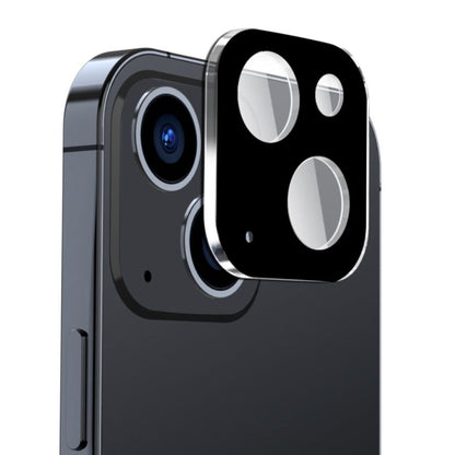 Protector de pantalla para cámara trasera Techsuit para Apple iPhone 15 Plus / 15, vidrio templado, negro