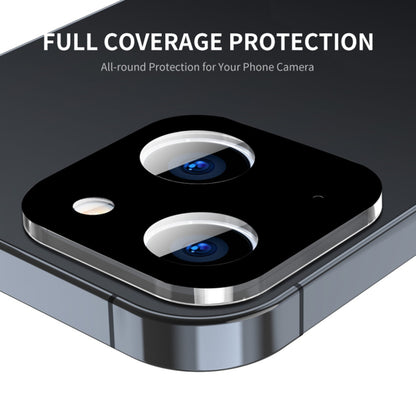 Protector de pantalla para cámara trasera Techsuit para Apple iPhone 15 Plus / 15, vidrio templado, negro
