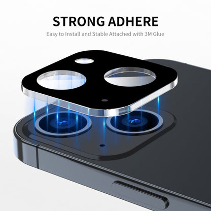 Protector de pantalla para cámara trasera Techsuit para Apple iPhone 15 Plus / 15, vidrio templado, negro
