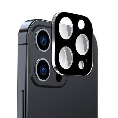 Protector de cámara trasera Techsuit para Apple iPhone 16 Pro Max / 16 Pro, vidrio templado, negro