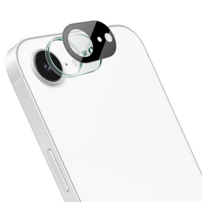 Protector de pantalla para cámara trasera Techsuit para Apple iPhone 17e / 16e, vidrio templado, negro