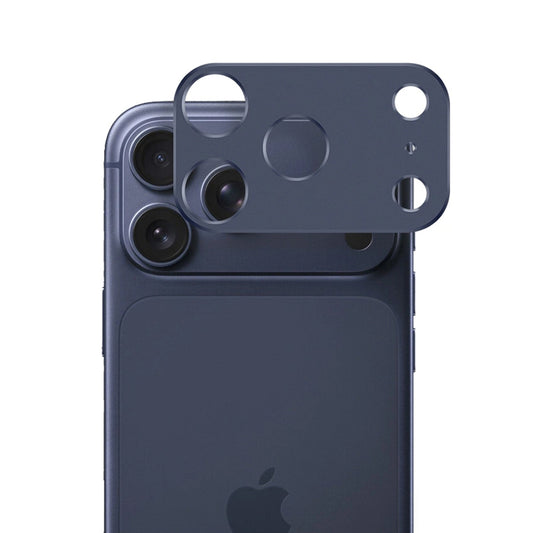 Protector de pantalla para cámara trasera Techsuit para Apple iPhone 17 Pro, vidrio templado, azul oscuro