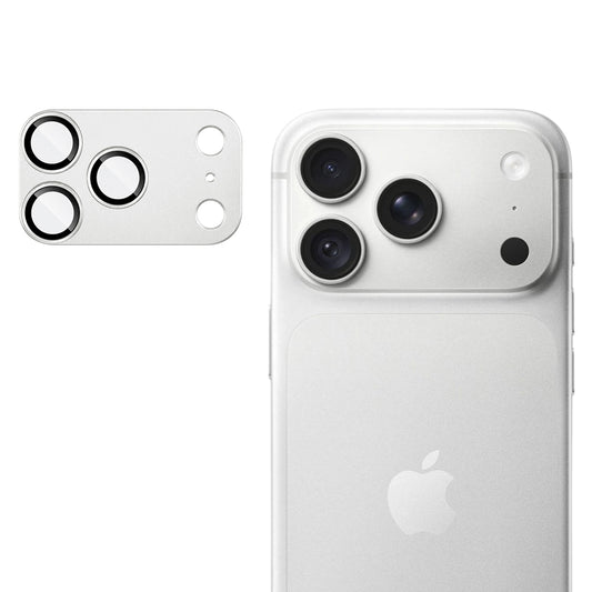 Protector de cámara trasera Techsuit para Apple iPhone 18 Pro Max, vidrio templado, plateado