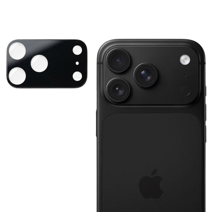 Protector de cámara trasera Techsuit para Apple iPhone 18 Pro Max, vidrio templado, negro