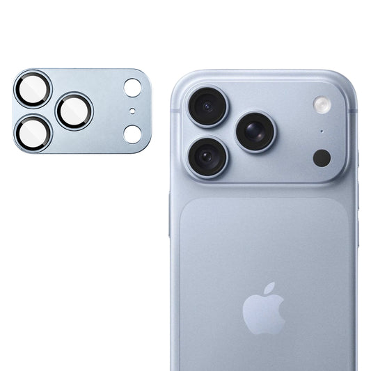 Protector de cámara trasera Techsuit para Apple iPhone 18 Pro, vidrio templado, azul claro