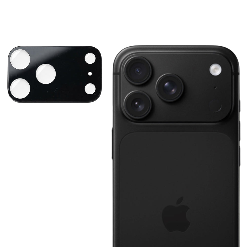 Protector de pantalla para cámara trasera Techsuit para Apple iPhone 18 Pro, vidrio templado, negro