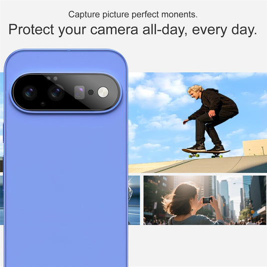Protector de cámara trasera Techsuit para Google Pixel 11, vidrio templado, negro