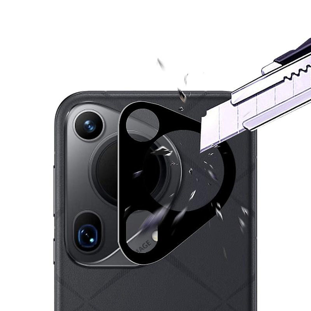 Protector de cámara trasera Techsuit para Huawei Pura 70 Ultra, Cristal Templado, Negro