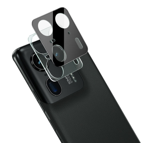 Protector de cámara trasera Techsuit para Motorola Edge 50 Ultra, vidrio templado, negro
