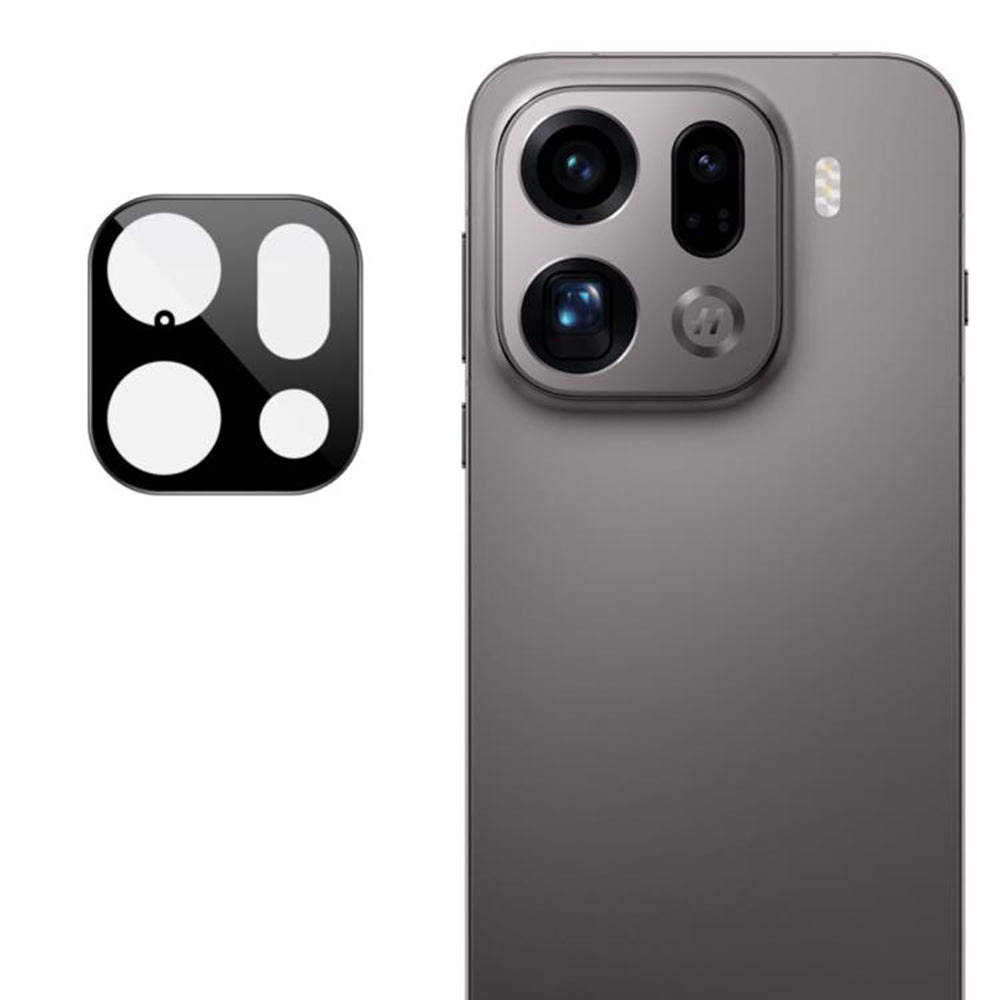 Protector de cámara trasera Techsuit para Oppo Find X9 Pro, Cristal Templado, Negro