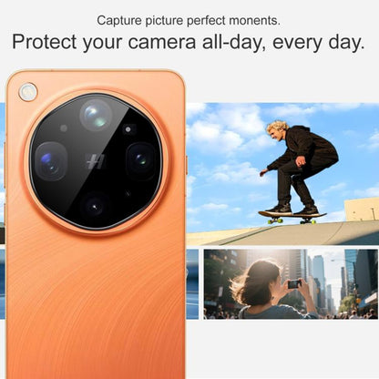 Protector de cámara trasera Techsuit para Oppo Find X9 Ultra, vidrio templado, negro