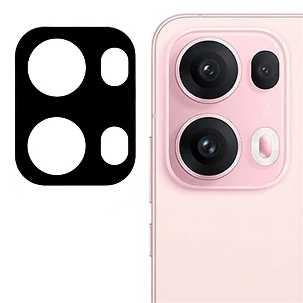 Techsuit Rear Camera Protective Film for Oppo Reno13 Pro, Tempered Glass, Black