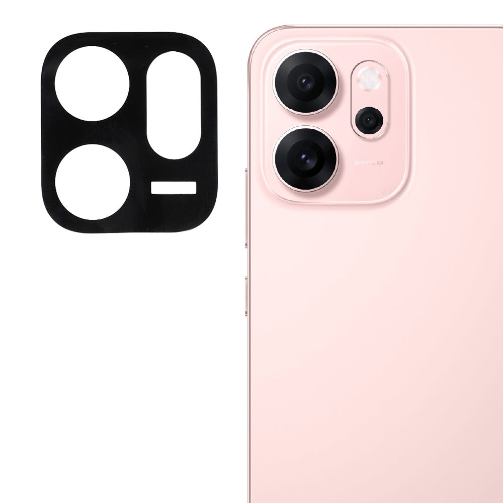 Protector de pantalla para cámara trasera Techsuit para Oppo Reno14 FS 5G / Reno14 F, vidrio templado, negro