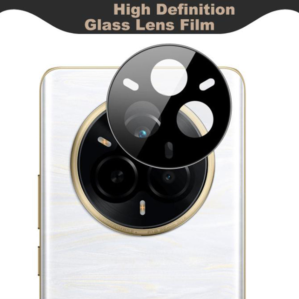 Protector de cámara trasera Techsuit para Realme 14 Pro, vidrio templado, negro