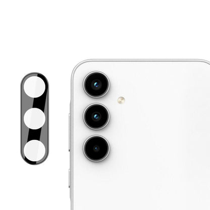 Protector de cámara trasera Techsuit para Samsung Galaxy A55 5G A556, vidrio templado, negro