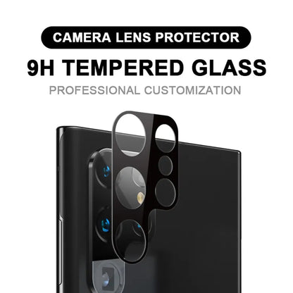 Protector de cámara trasera Techsuit para Samsung Galaxy S23 Ultra S918, vidrio templado, negro