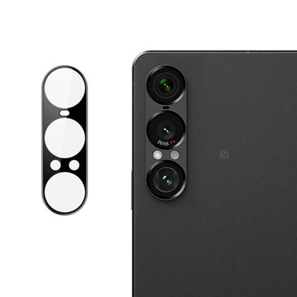 Protector de cámara trasera Techsuit para Sony Xperia 1 VII, vidrio templado, negro