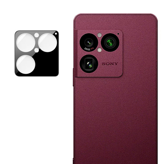Protector de cámara trasera Techsuit para Sony Xperia 1 VIII, cristal templado, negro