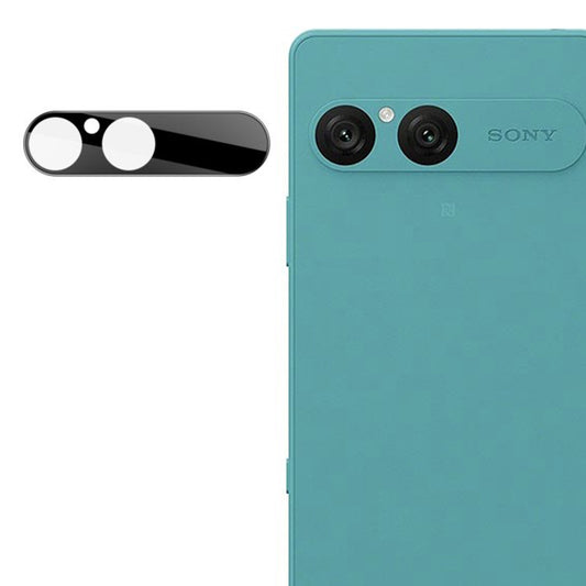 Protector de pantalla para cámara trasera Techsuit para Sony Xperia 10 VII, vidrio templado, negro