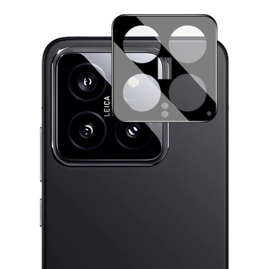 Protector de cámara trasera Techsuit para Xiaomi 14, vidrio templado, negro