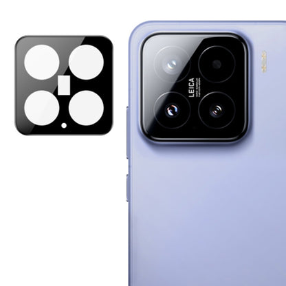 Protector de cámara trasera Techsuit para Xiaomi 15, vidrio templado, negro