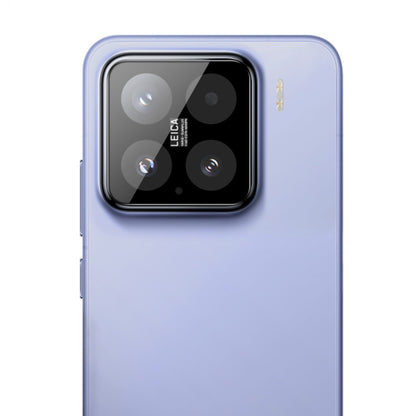 Protector de cámara trasera Techsuit para Xiaomi 15, vidrio templado, negro