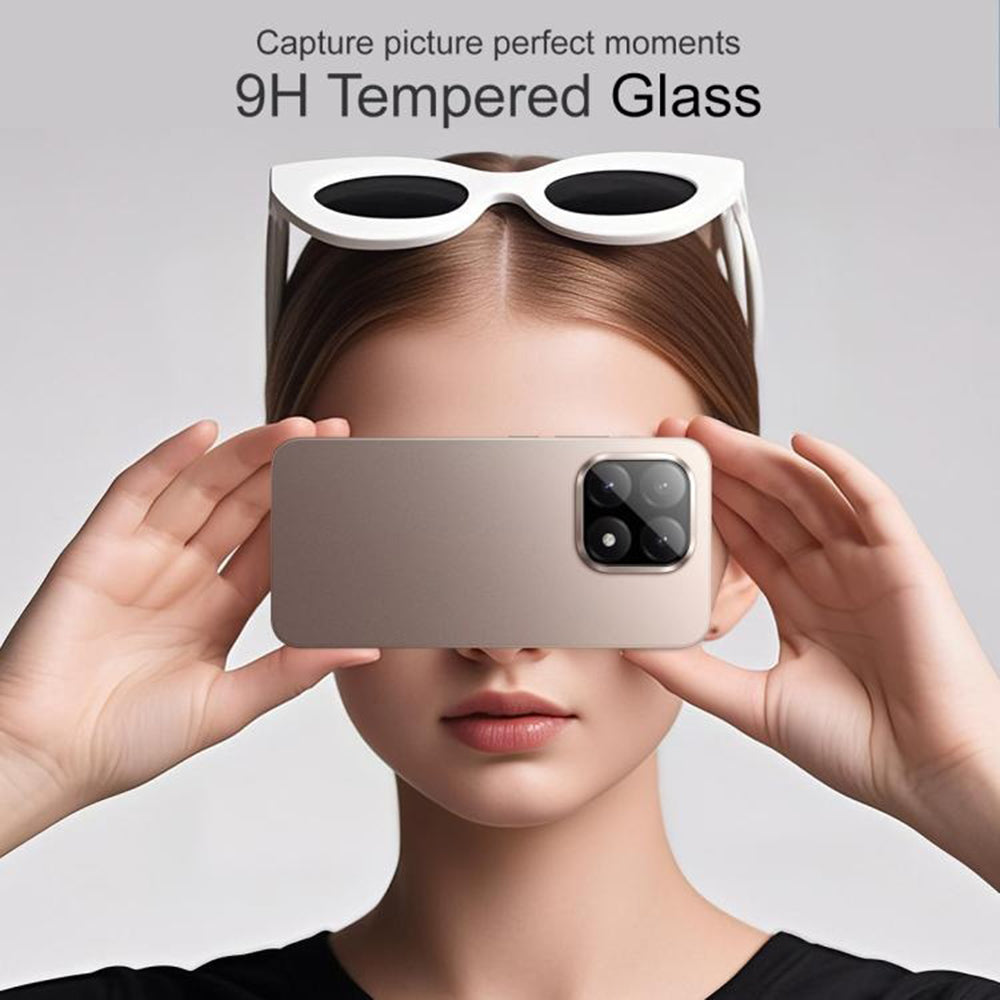 Techsuit Rear Camera Protective Film for Xiaomi 15T, Tempered Glass, Black