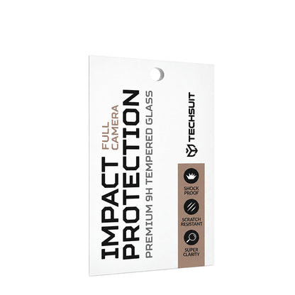 Protector de cámara trasera Techsuit para Xiaomi Poco F9 Ultra, cristal templado, negro