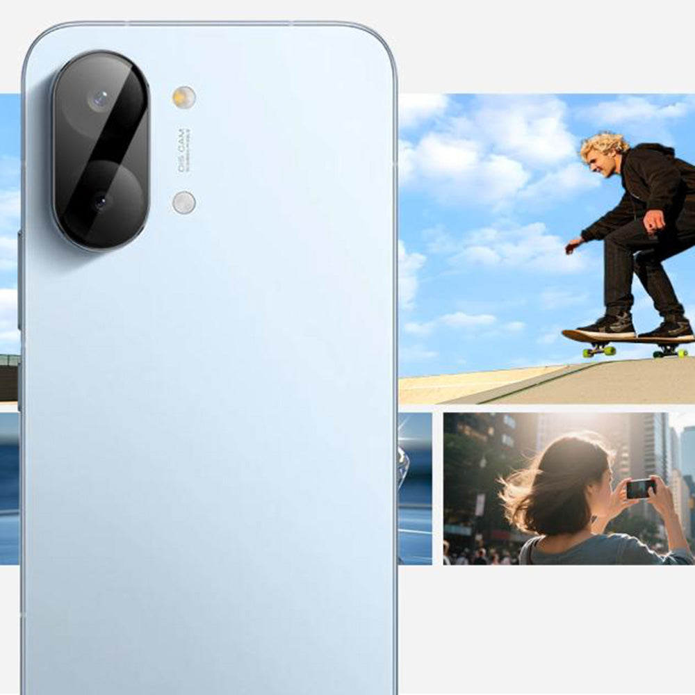 Protector de cámara trasera Techsuit para Xiaomi Poco X8 Pro Max, Cristal Templado, Negro